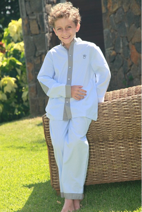 Pyjama Garçon Richard Vichy Ciel