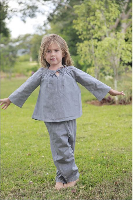 Pyjama Fille Rosalie Gris