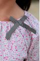 Chemise de Nuit Fille Léontine Imprimé Gris