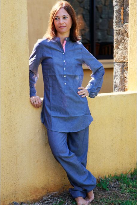 Pyjama Femme Bleu PAO