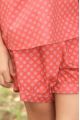 Pyjacourt Fille Short Boule rouge brique Honorine