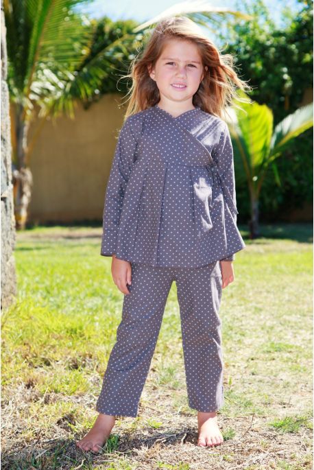 Pyjama Fille Chocolat imprime Josephine