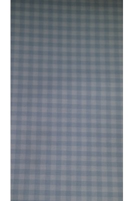 Tissu Popeline Vichy Ciel