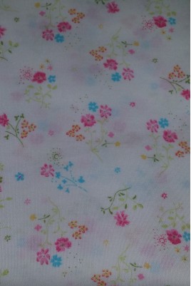 Tissu Popeline Imprimé Fleurs multicolores