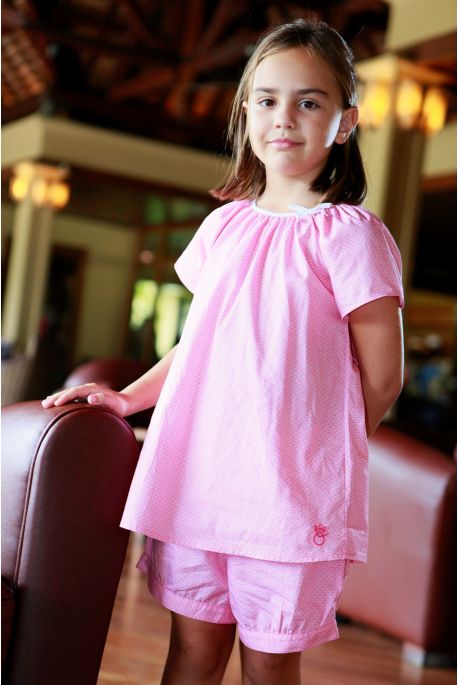 Pyjama Fille Honorine fuchsia