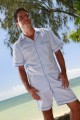 Sky blue Chambray Short pyjama for men