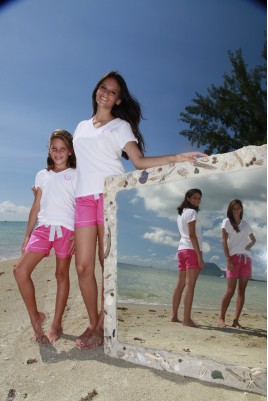 Donker roze korte pyjama voor meisjes