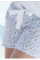 Hemelsblauw gedrukt korte pyjama voor meisjes
