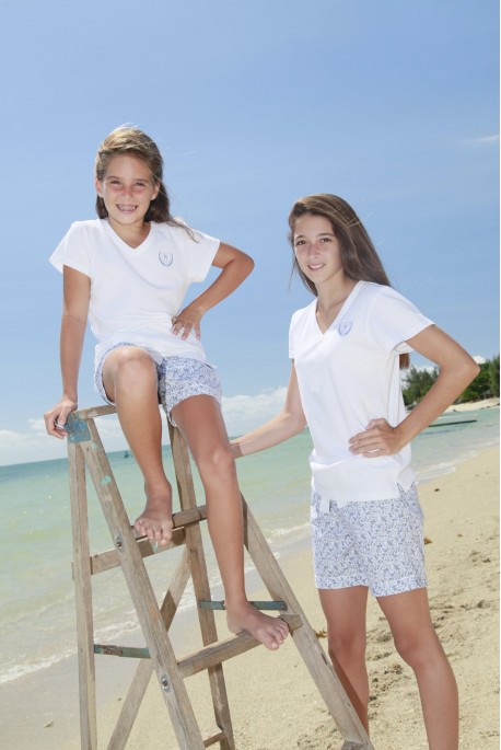 Girls' short printed pyjama