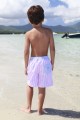 Maillot de bain garçon Poisson Rayé rose