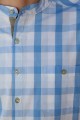 Sky Blue Check Boys’ Pyjama