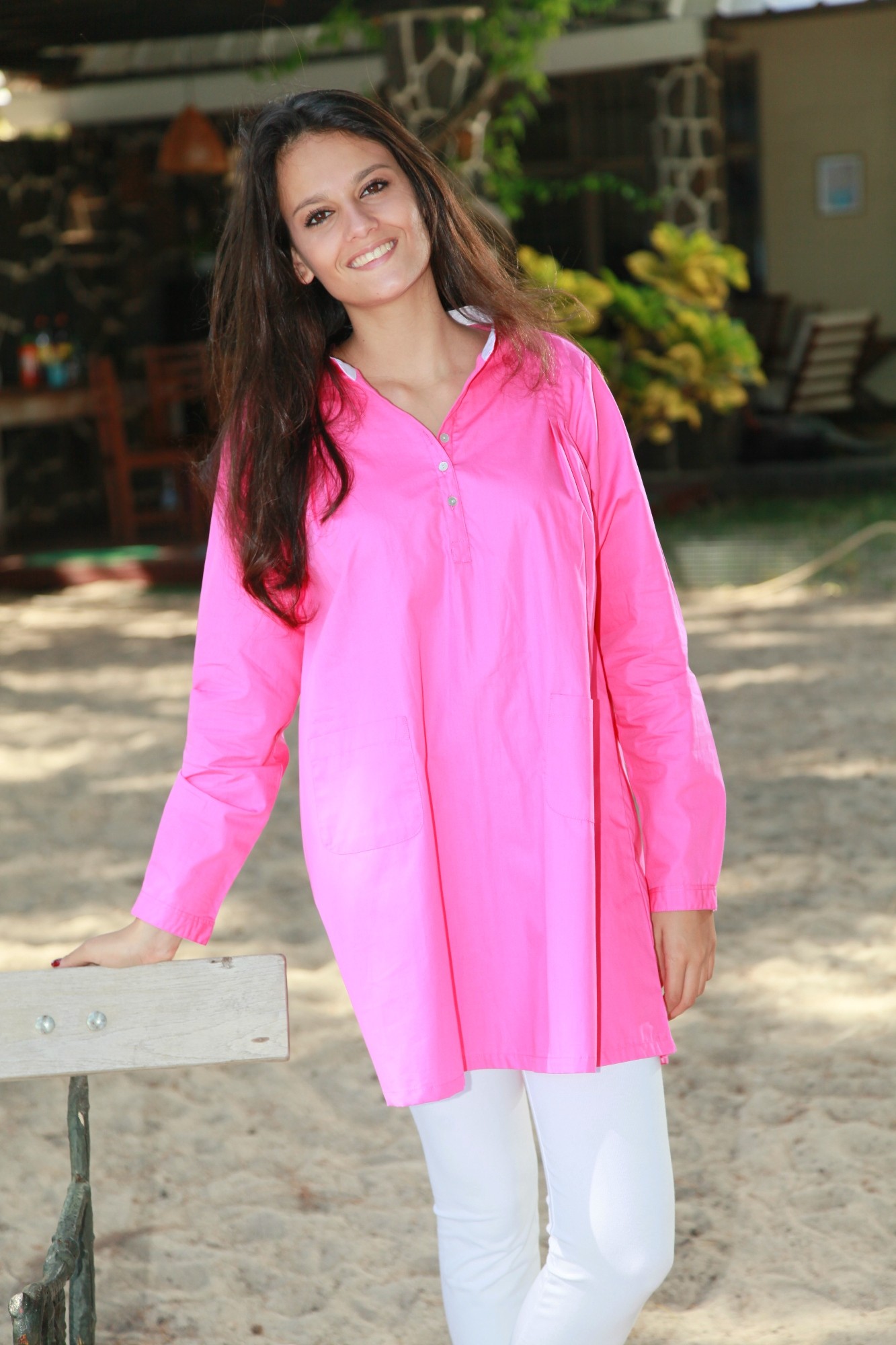 Pyjama Femme Tunique Fuchsia Sibylline L orangerie