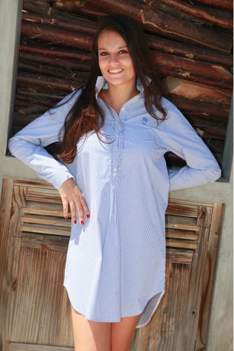 Blue striped Ladies’ Nightshirt