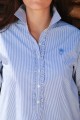 Blauw gestreepte Nachthemd voor dames