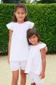 Pyjama blanc 10 ans et 4 ans pour Fille Pimprenelle