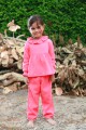 Girls' coral pink pyjama