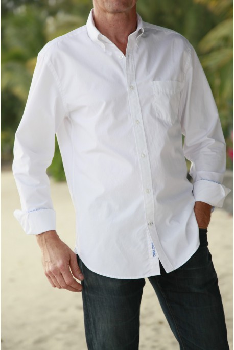 Chemise Blanche Homme Hampton - L'orangerie