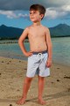 Maillot de bain Garçon Poisson à rayures ciel et vert pomme