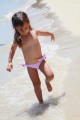 Maillot de bain pour Fille Luciole Rayure Rose