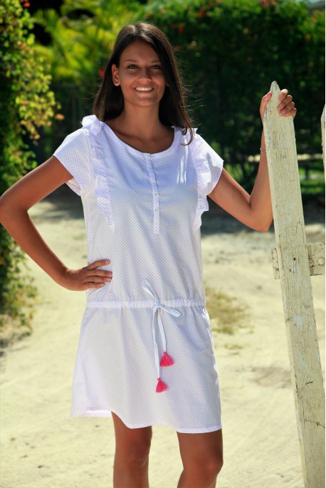 Chemise de Nuit Femme Gabrielle Imprimé Rose