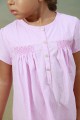 Chemise de Nuit à Rayure Rose pour Filles Jacinthe