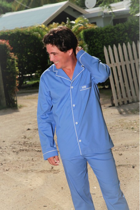 Pyjama Classique Long Bleu pour Hommes Charles