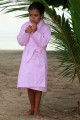 Robe de Chambre Rayure Rose pour Fille Etoile