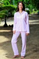 Pyjama Classique Rayure Rose pour Femme Gloria