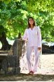 Pyjama Classique Rayure Rose pour Femme Gloria