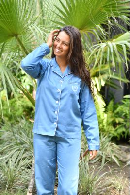 Pyjama Femme Classique Bleu Gloria