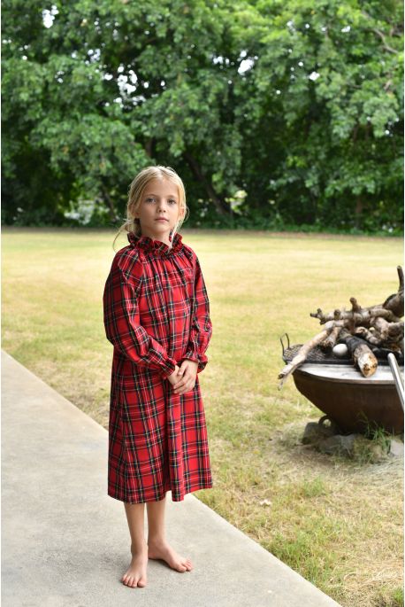 Chemise de Nuit Rouge Longue Pour Fille Amicie