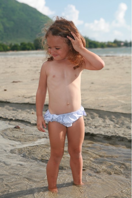 Maillot de bain Fille Culotte Ciel