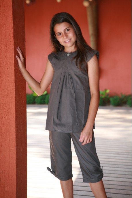 Pyjama Fille Isaure Gris