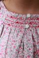 Pyjashort Fille Manche Ballon Blanche Gris Clair
